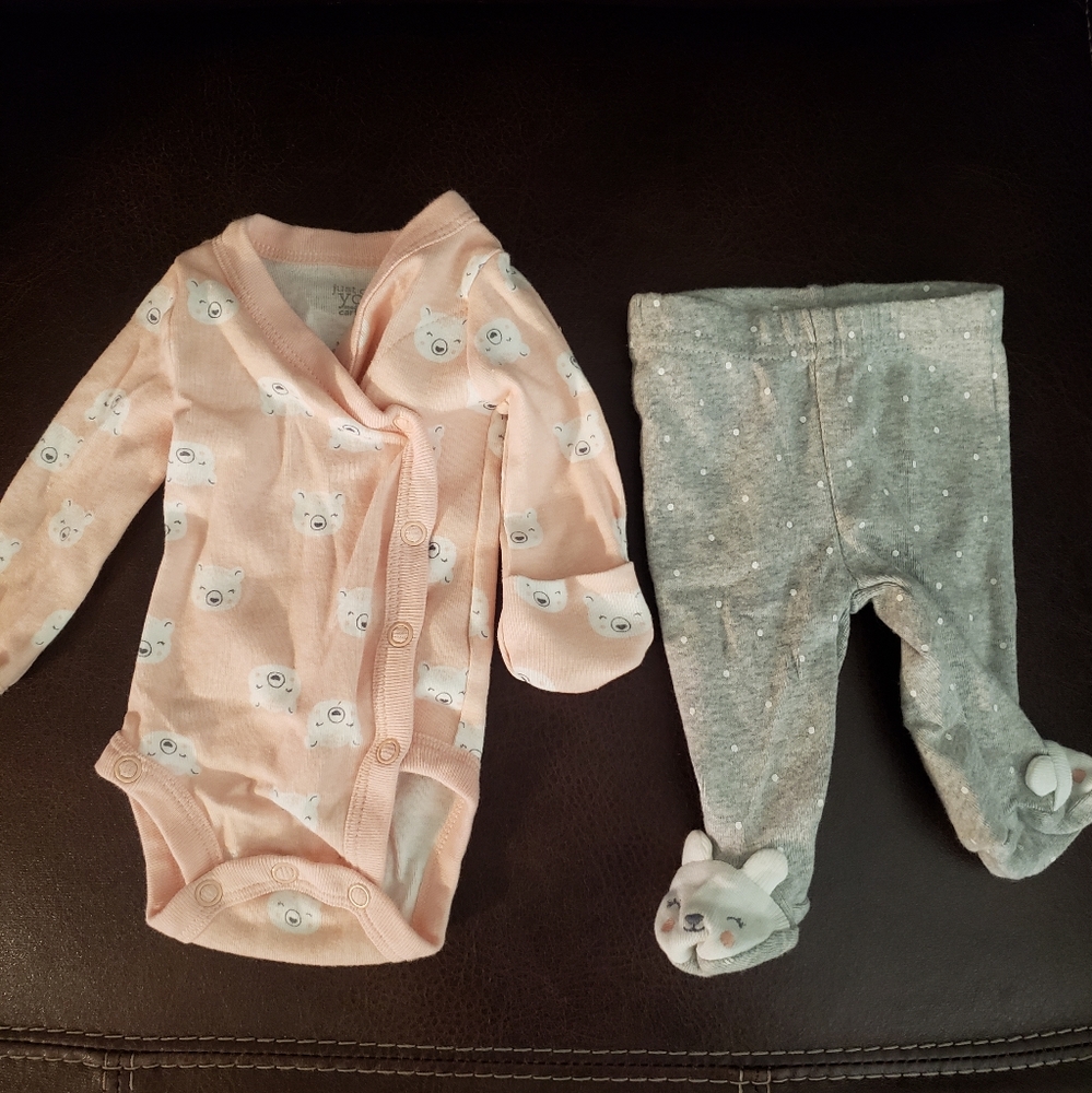Bear Onsie and Pant Set